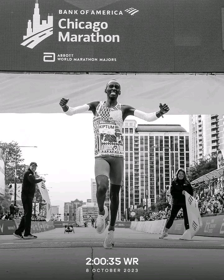 Kenya's Ruth Chepng'etich has dedicated her, 2:09:56 World Record victory , to the late Men's World Record Holder Kelvin Kiptum who broke the WR in last Year's Chicago Marathon.

R.I.P
Kericho #impeached Ndiritu Muriithi Revolution Gachagua Ruto