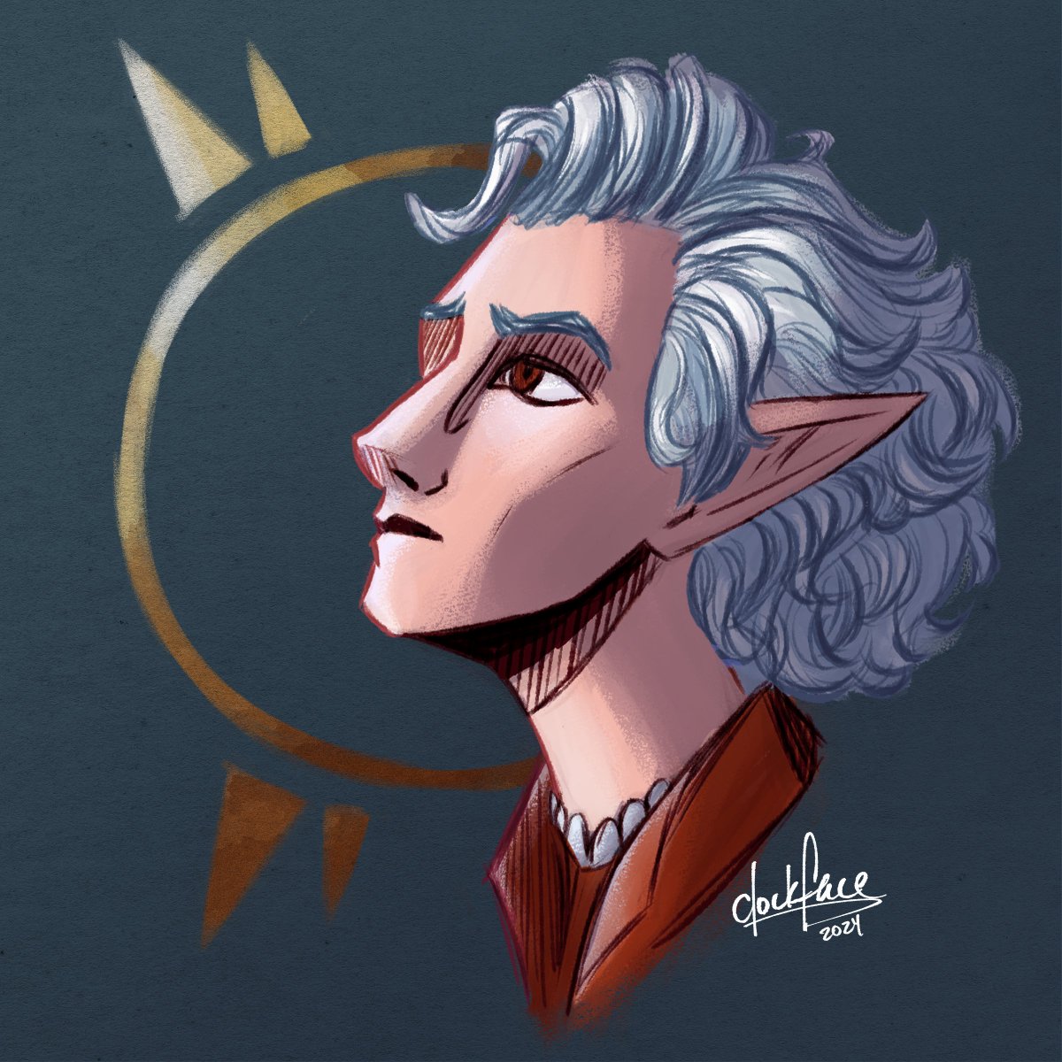 ClockFacePart23's tweet image. Here, have a drawing of Astarion for the spooky season :)
#BaldursGate3fanart #Vampire #art