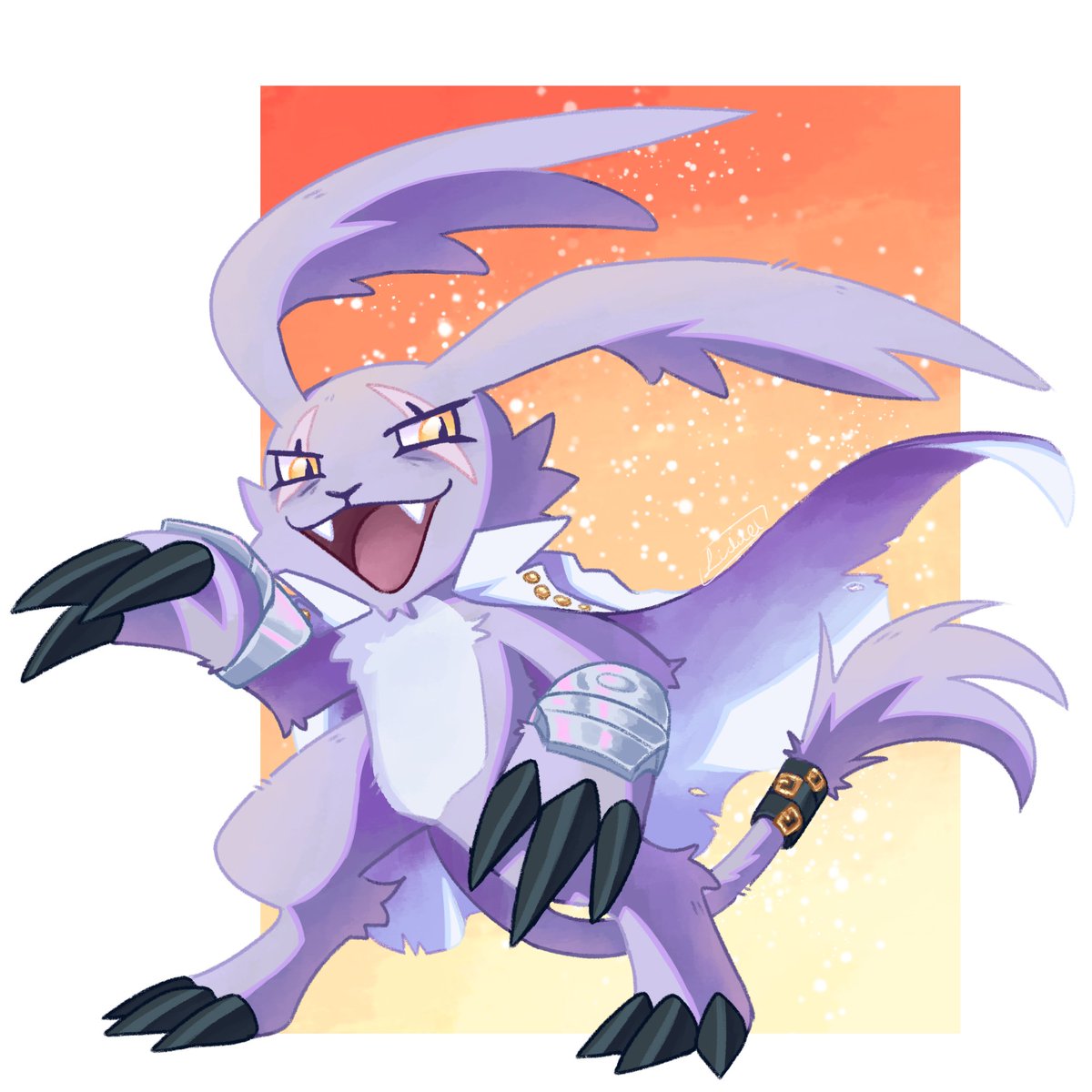 Comm for @/archypuppy!  Cute Gazimon OC!!!
#digimon
