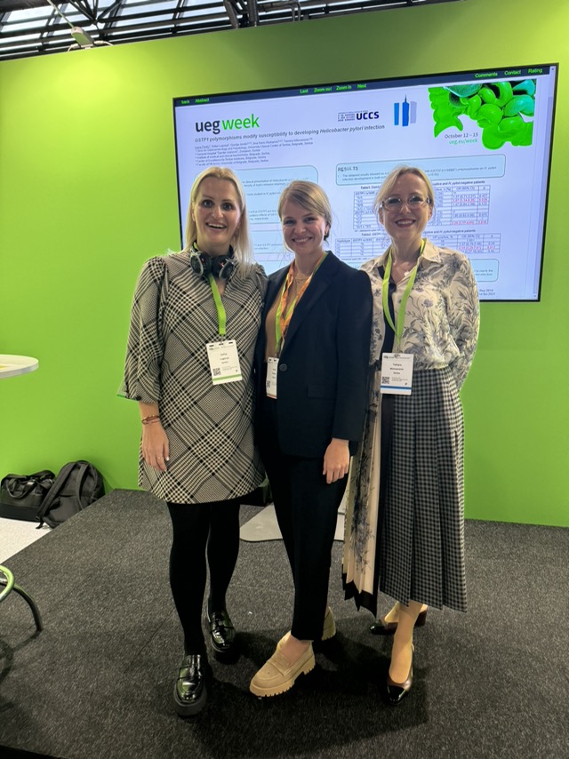 ivvchipantic's tweet photo. Thank you UEG for the opportunity to present our results on H. pylori infection susceptibility! I am extremly proud to be awarded with the Best Abstract Presentation Prize! @tamara140372 @my_ueg #ueg2024 https://t.co/UExjKYYlx8