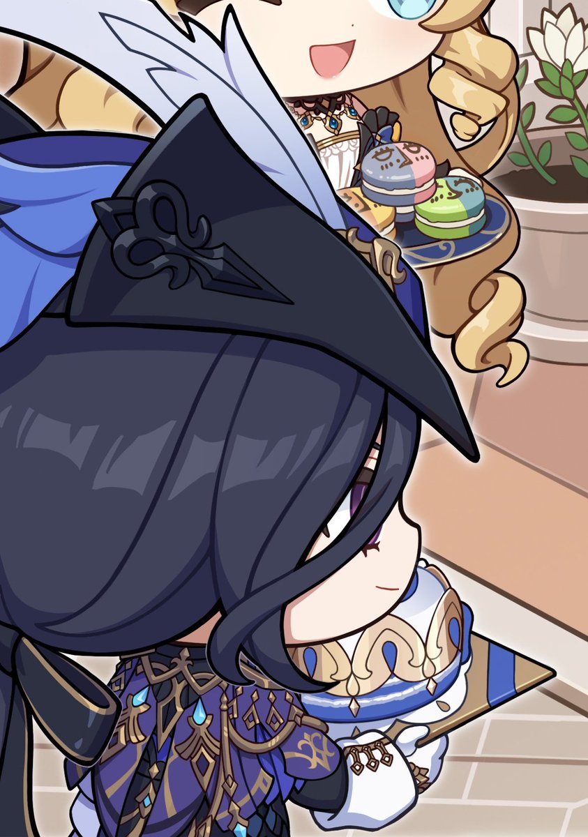ElectrosDailyy's tweet photo. Chlorinde appearance in furinas bday chibi happy birthday furina!! https://t.co/jTKby7UJS1