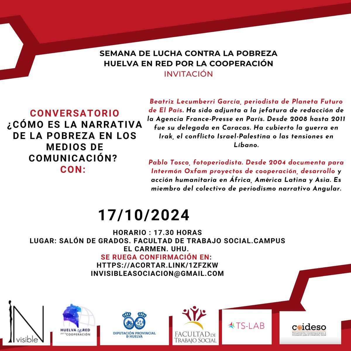 Si estas en Huelva, yo no me lo perdería. <a href="/coideso/">COIDESO</a> <a href="/Manufb13/">Manuela Fernández-Borrero</a> <a href="/punto_ts_uhu/">puntodeencuentro_uhu</a> <a href="/cotshuelva/">TrabajoSocialHuelva</a> <a href="/BlancaMiedes/">Blanca Miedes</a>