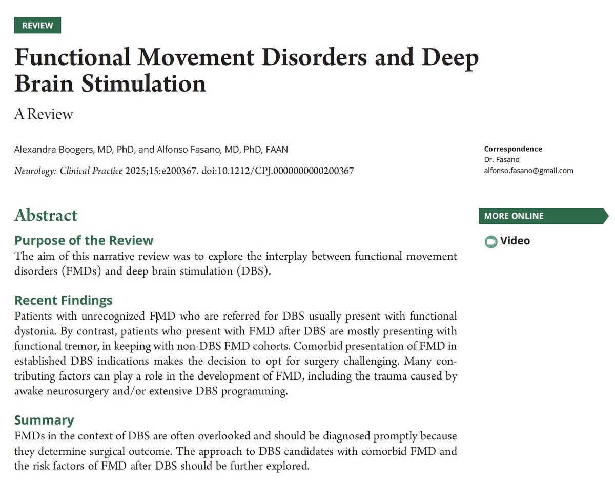 Abhishek Lenka (@abhilenka11) on Twitter photo Absolutely loved this well-crafted review in <a href="/NeurologyCP/">Neurology: Clinical Practice</a> on a complex and frequently overlooked topic by @DrABoogers and <a href="/DrAlfonsoFasano/">Alfonso Fasano</a>!
neurology.org/doi/10.1212/CP…
#FMD #FND #DBS Absolutely loved this well-crafted review in <a href="/NeurologyCP/">Neurology: Clinical Practice</a> on a complex and frequently overlooked topic by @DrABoogers and <a href="/DrAlfonsoFasano/">Alfonso Fasano</a>!
neurology.org/doi/10.1212/CP…
#FMD #FND #DBS
