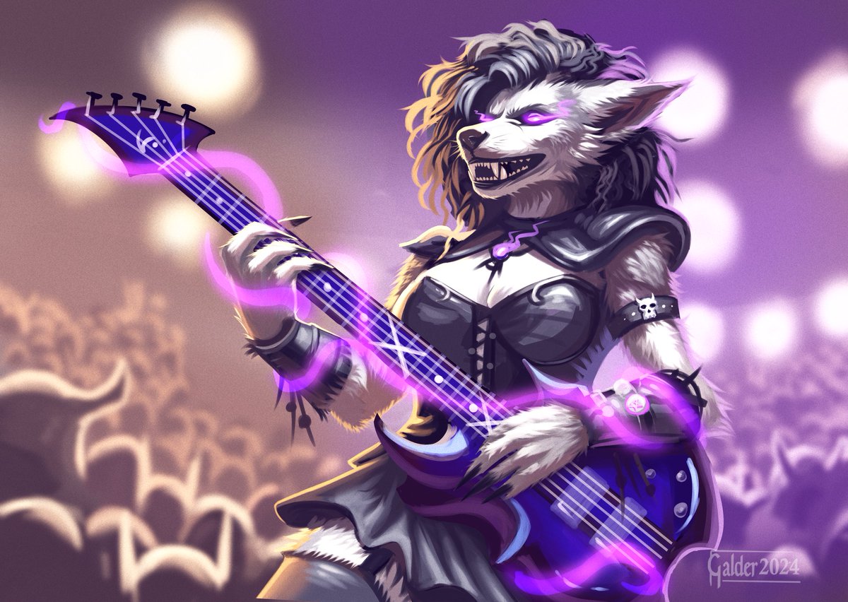 The Black Howlers are on tour! There is still time to get a ticket. Meet Voidblade, the band's warlock guitarist and MOSTLY a nice person. 

 #Warcraft #WorldofWarcraft #WarcraftArt