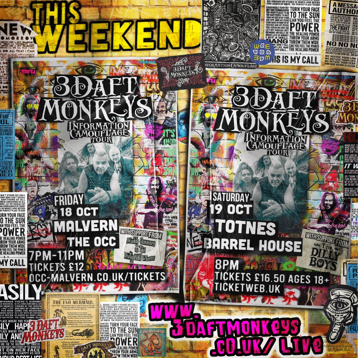 Tour starts this weekend! Malvern and Totnes here we come! Get ready for a wild weekend.
