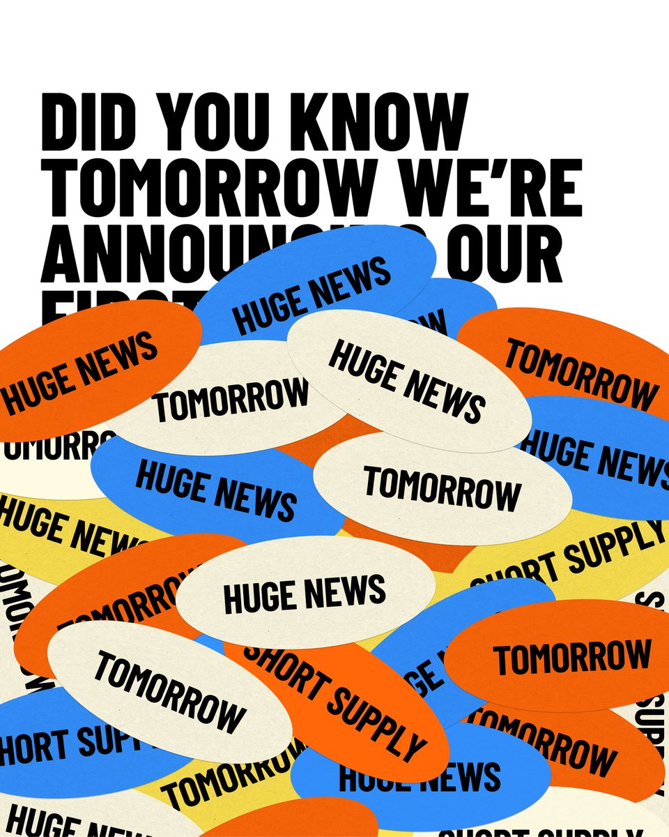 Tomorrow, we’re going public, to finally fill you all in on the big secret...

Get on our mailing list and turn on notifications for us to get the news first - click the bell icon at the top of our page 🔔

See you at 5pm 🕔