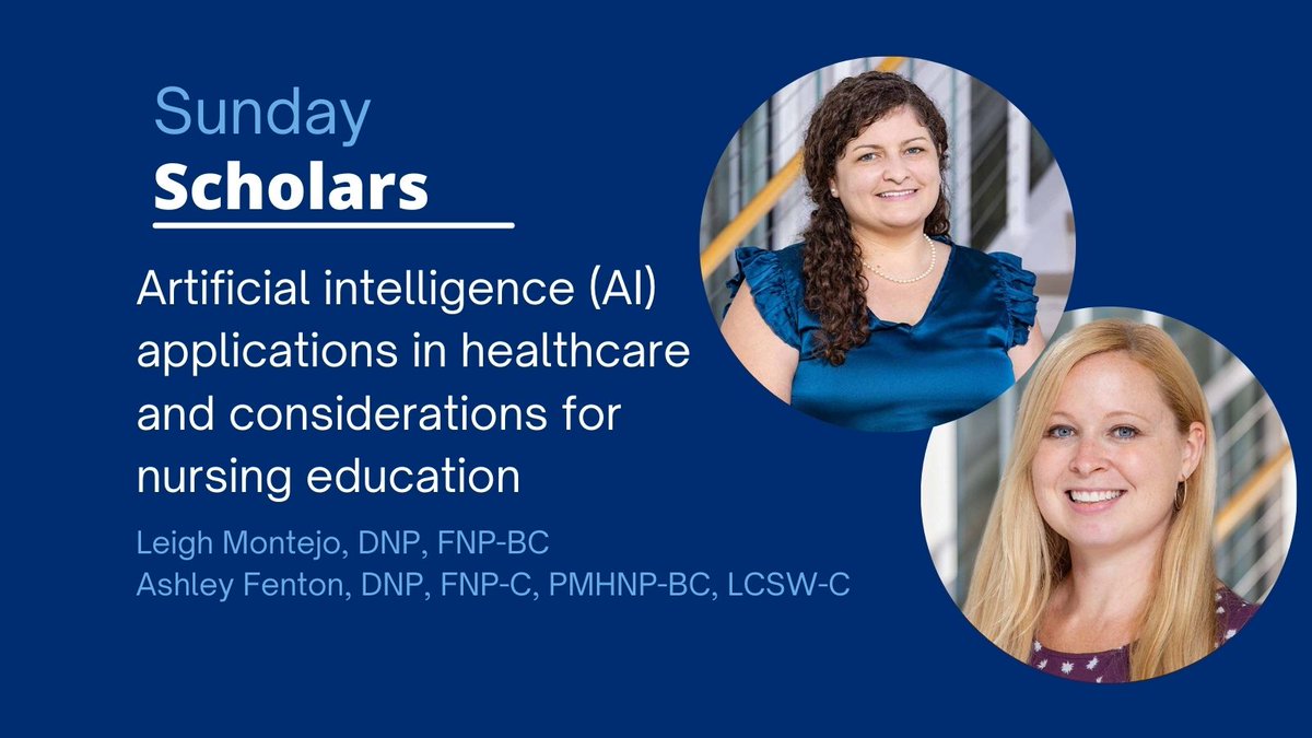 #SundayScholars <a href="/NPMontejo/">Leigh Montejo, DNP, FNP-BC</a> and <a href="/NPAshleyFenton/">Ashley_Fenton DNP</a> explore the implications of AI applications for nurse educators in innovative integration of this technology in nursing education and training programs.
Read the full publication: bit.ly/4eYUKGY