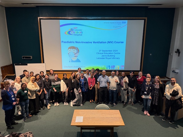 Leicester Children’s Hospital has conducted its first ever paediatric non-invasive ventilation course. The day-long course, involving a mix of lectures and workshops, was designed to help colleagues gain a better understanding and empower them to provide better care for patients.