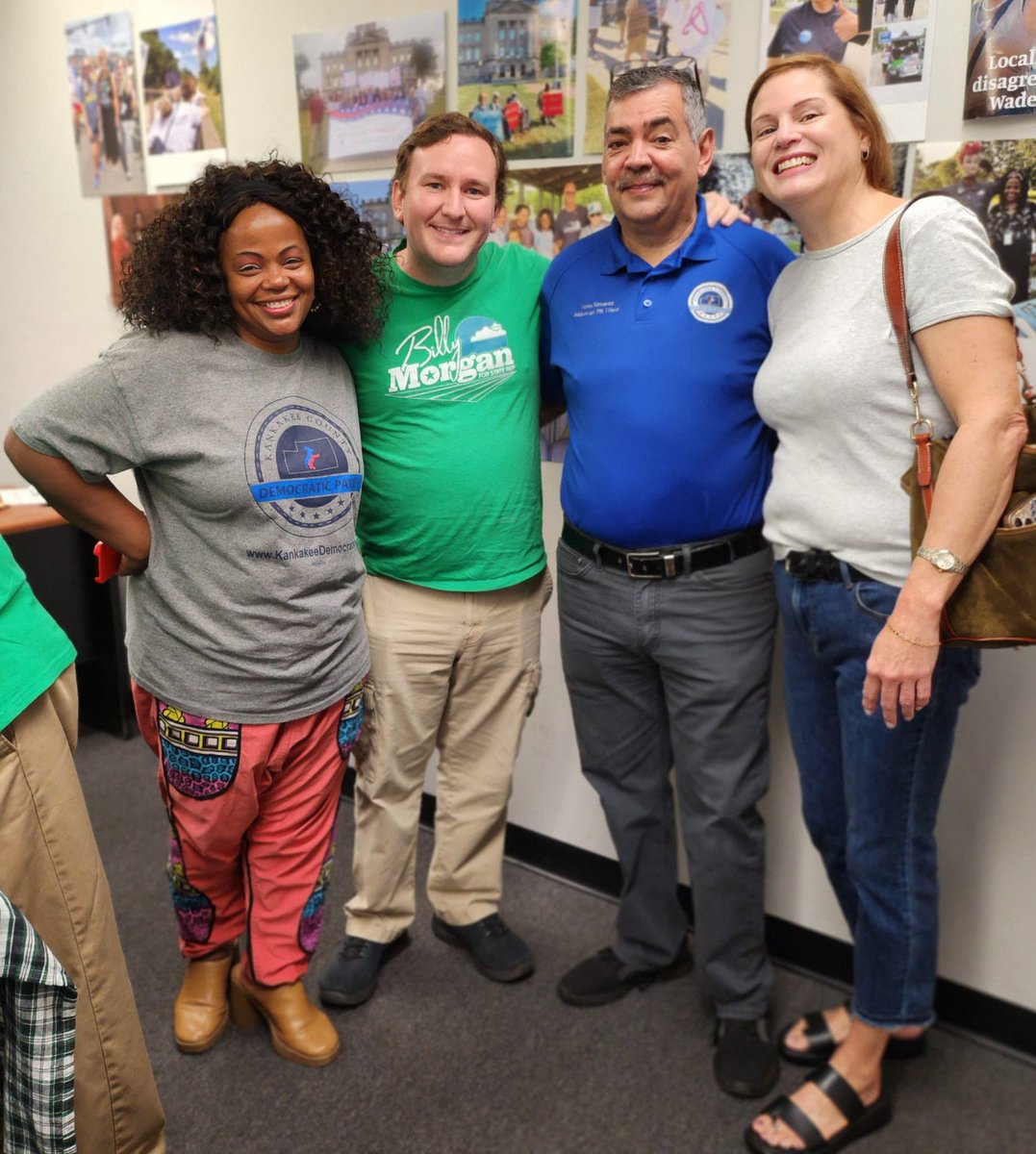 billymorgan4rep's tweet photo. Thank you to the Kankakee County Democrats for coming out and knocking doors with us! https://t.co/1Fbh5oCUd2