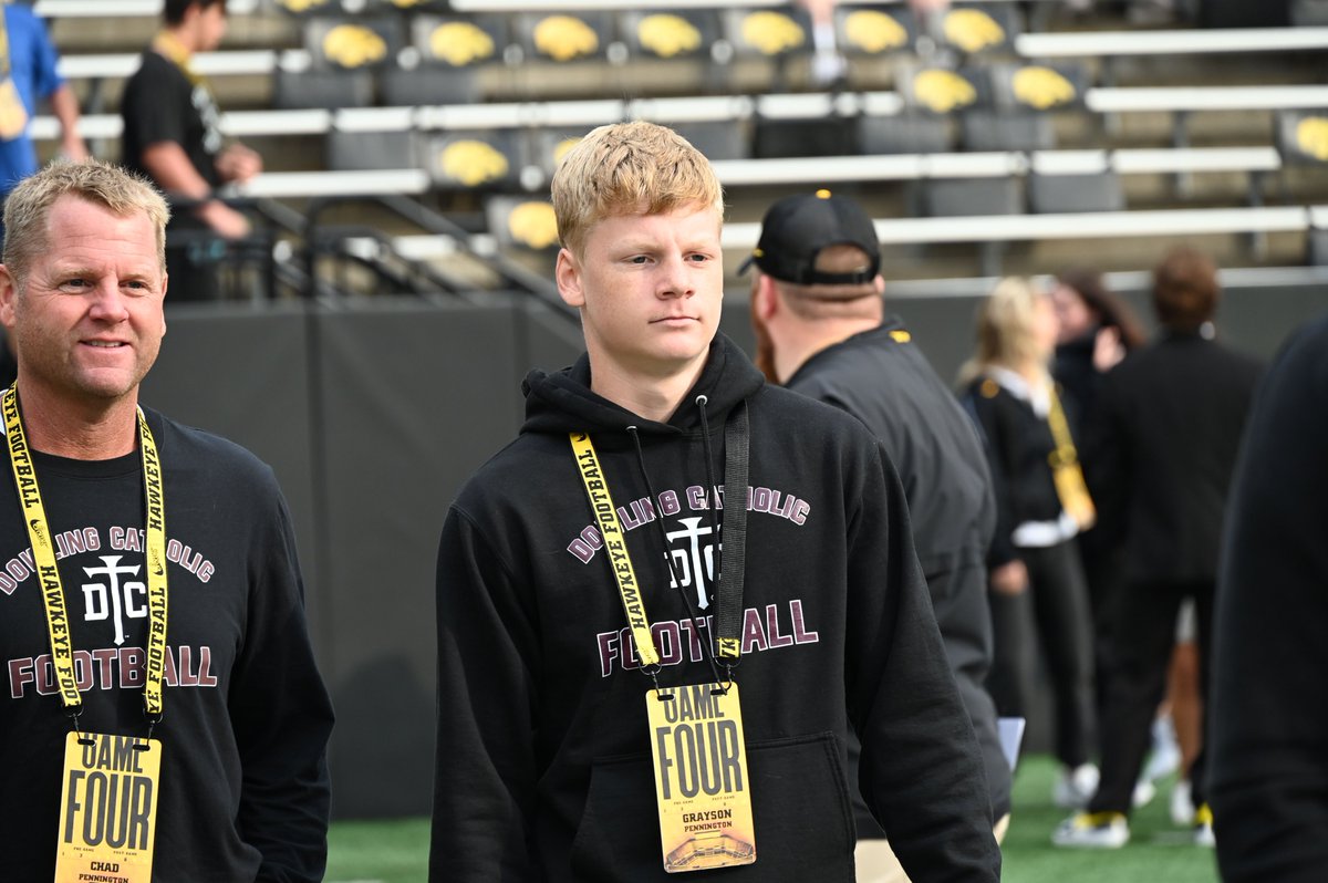 Blair Sanderson (@blairasanderson) on Twitter photo Class of 2028 in-state ATH Grayson Pennington at Kinnick Stadium on Saturday bit.ly/4dNDlzT Class of 2028 in-state ATH Grayson Pennington at Kinnick Stadium on Saturday bit.ly/4dNDlzT