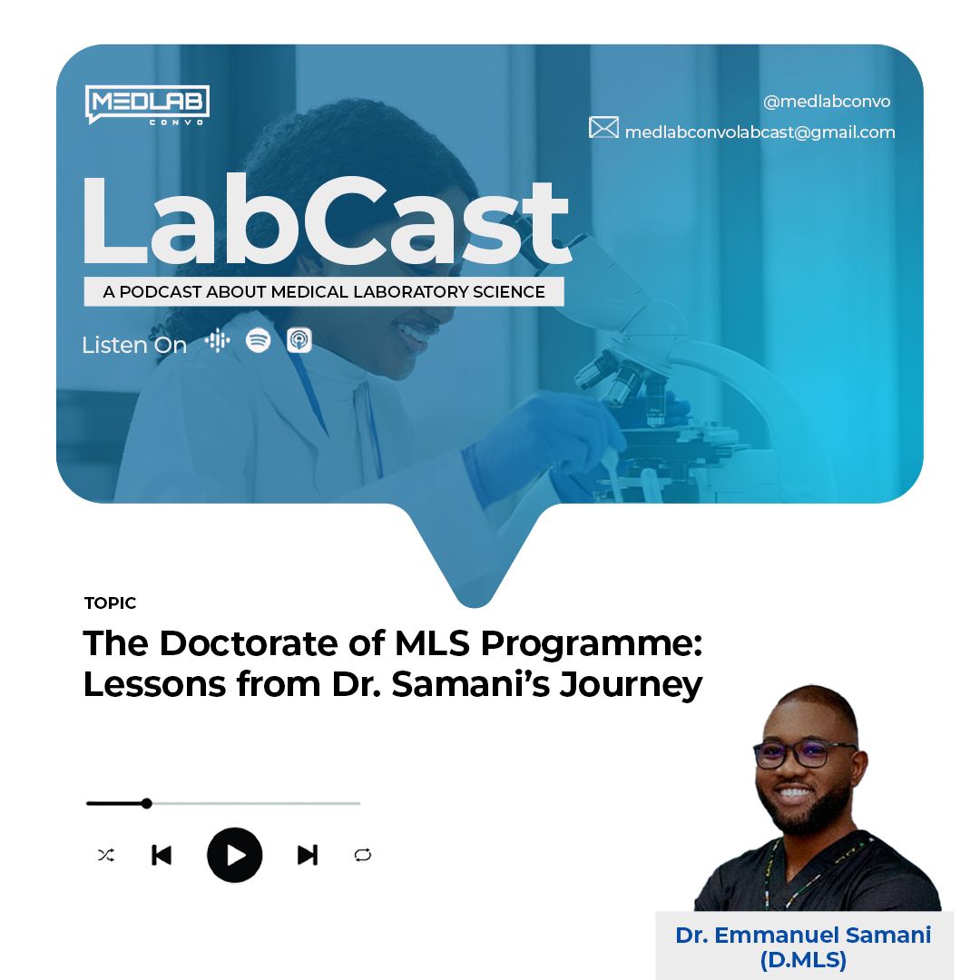 Medlabconvo's tweet image. #DMLS has been making waves since and as of 2018, we got wind that Ghana was already offering it.

We got to talk with someone who has gone through this route, @_iamsamani on this episode at the @UniversityforD1 Ghana.

Listen👇
open.spotify.com/show/04S2XZGd6…
#Labcast 
#LetsTalkMedLab