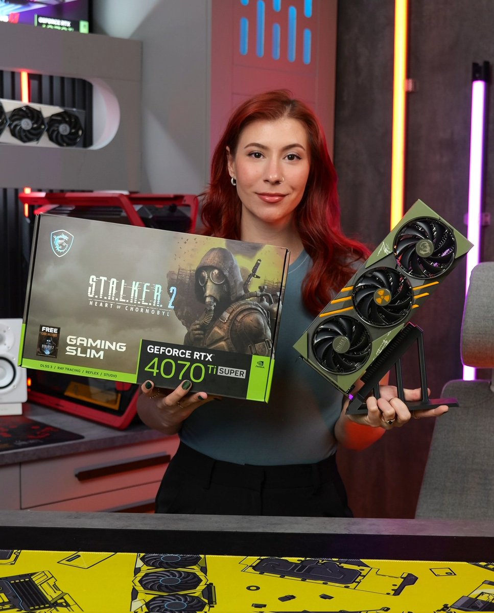 Nay.Tesseract (@brittnaynay3) on Twitter photo 🚨 GIVEAWAY RTX 4070Ti Super Slim Stalker 2 Heart of Chornobyl 🚨
Rules to Enter:
- Retweet & LIKE this tweet ❤️
- Follow <a href="/brittnaynay3/">Nay.Tesseract</a> <a href="/msiUSA/">MSI Gaming USA</a>
- Comment why you need an upgrade!
The winner will be randomly selected in 7 Days ⏰ GOOD LUCK! 🥰 🚨 GIVEAWAY RTX 4070Ti Super Slim Stalker 2 Heart of Chornobyl 🚨
Rules to Enter:
- Retweet & LIKE this tweet ❤️
- Follow <a href="/brittnaynay3/">Nay.Tesseract</a> <a href="/msiUSA/">MSI Gaming USA</a>
- Comment why you need an upgrade!
The winner will be randomly selected in 7 Days ⏰ GOOD LUCK! 🥰