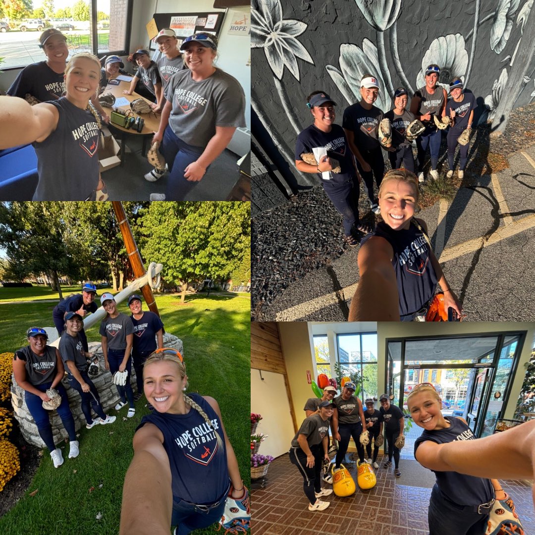 HopeCollegeSB's tweet photo. DESTINATION DUTCH📍🗺️

As you can tell, we had a pretty good time with our annual selfie scavenger hunt!💙🧡

#RollDutch | #Team51 https://t.co/FjP1BdafkX