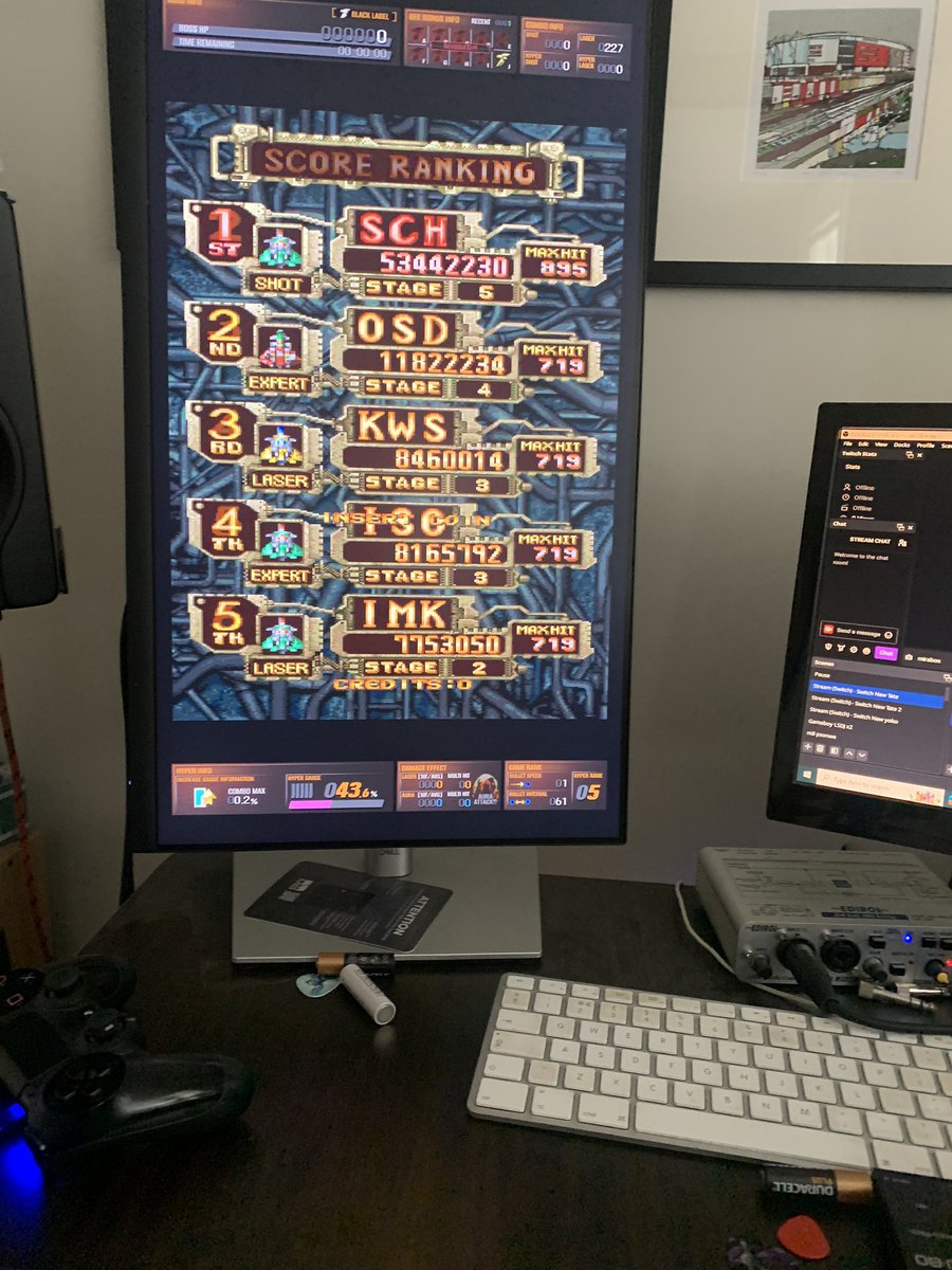 ScowshMolosh's tweet photo. Horror story: Made a cup of tea, while it was brewing I sat for a quick credit on Dodonpachi Daioujouโฆ 21 mins later - I cleared! As it was a quick credit I didnโt press record on OBS, thought Iโd watch the replayโฆ it de-synced. And my brew was stewed ๐ญ #shmup #stg #horror https://t.co/KCN43QggWJ