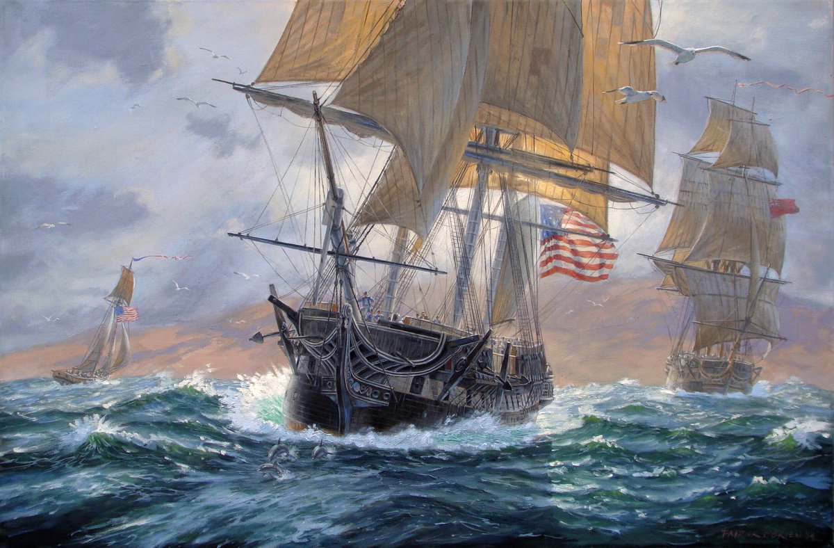 Fraley's tweet image. Happy 249th anniversary to the US Navy and my shipmates around the world!