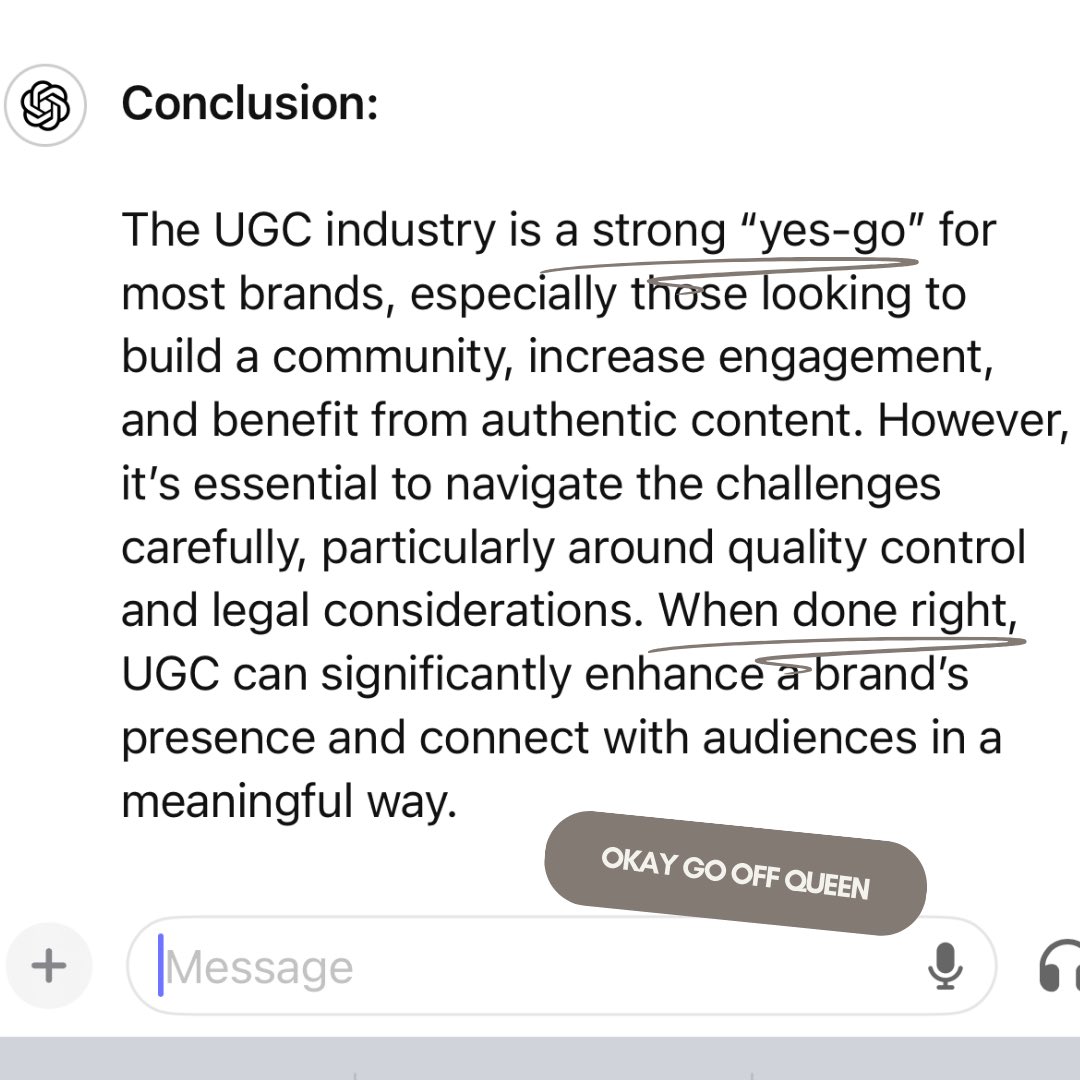 Let’s ask the most monotone, boring, outdated robot what he thinks of the authentic, real-life UGC industry. 😝

For those with strong opinions: What do you think of the UGC industry? Let me know!⬆️ 

#ugcindustry #ugccommunity #ugceurope