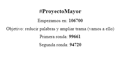 NanaLiteraria's tweet photo. Terminado el editing de #ProyectoMayor (ahora falta la corrección).

Súper contenta con el resultado, el manuscrito ha mejorado MUCHO.

Lo que veis de la primera ronda a la segunda es mi editora siendo turbogenial.

Y le hemos conseguido quitar 12k😱

A escribir la 2º parte😍 https://t.co/DFiyXY4zeN