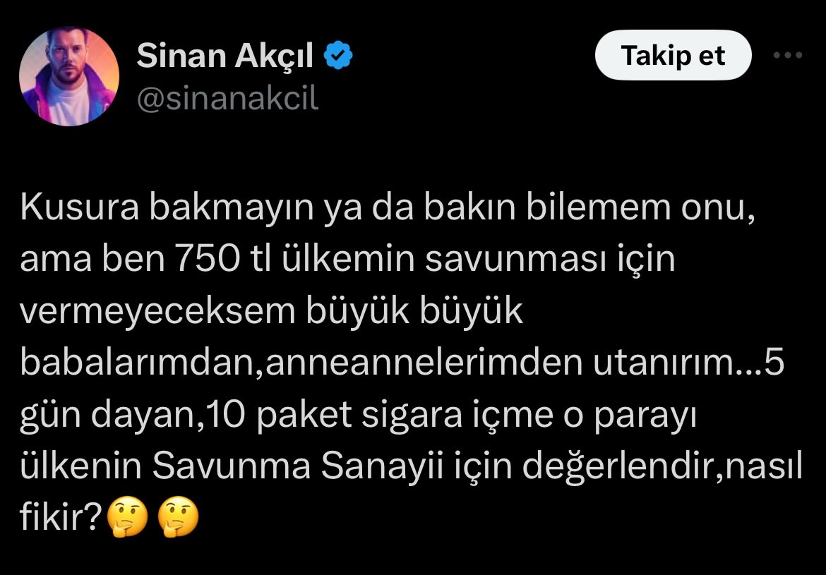 Biz yine başka gerizekalıların da fikirlerini alalım olmazsa döneriz sana.