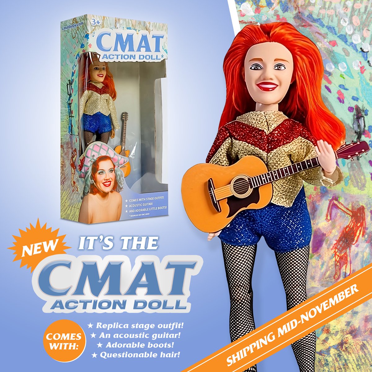 cmatbaby's tweet photo. to celebrate the 1 year anniversary of ‘Crazymad, For Me’ i have commissioned a doll likeness of myself which you can now also own. shipping mid november, and includes a live zoom doll styling session with me and my makeup artist Niall Candy ❤️

https://t.co/FTVrPr4qQa https://t.co/w73LkCr6Hl
