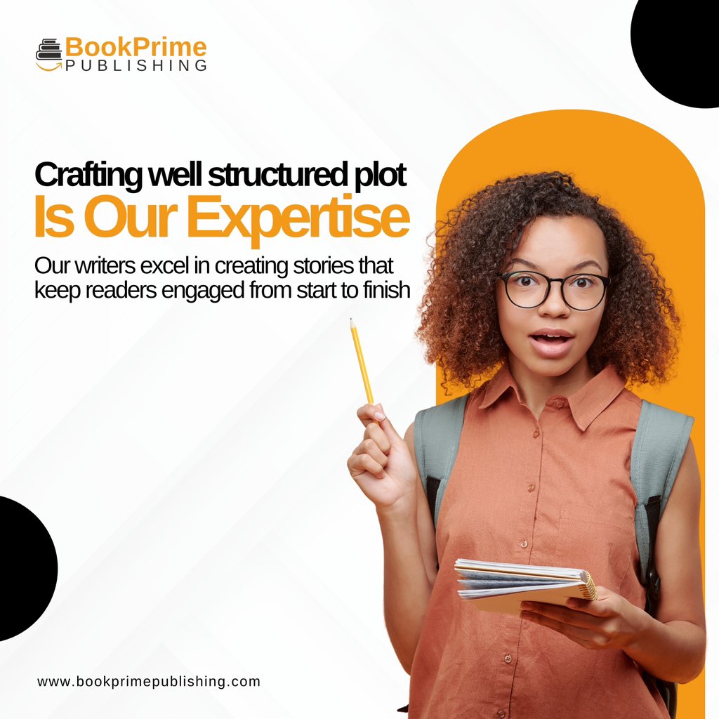 BookprimeP's tweet image. Crafting compelling plots is our expertise. ✍️ Our skilled writers create stories that keep readers engaged from beginning to end.
.
#bookprimepublishing #Storytelling #PlotDevelopment #AuthorSupport #BookWriting
