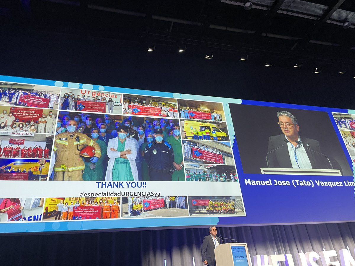 Inauguración de #EUSEM2024 con Jim Connally, presidente de @EuropSocEM, Judith Tintinalli y <a href="/tvazlim/">Tato Vázquez Lima</a>.
Momentos emocionantes con el reconociendo de toda Europa al esfuerzo realizado y finalmente conseguido #EspecialidadMUE una realidad en #España. 
<a href="/SEMES_/">SEMES</a>