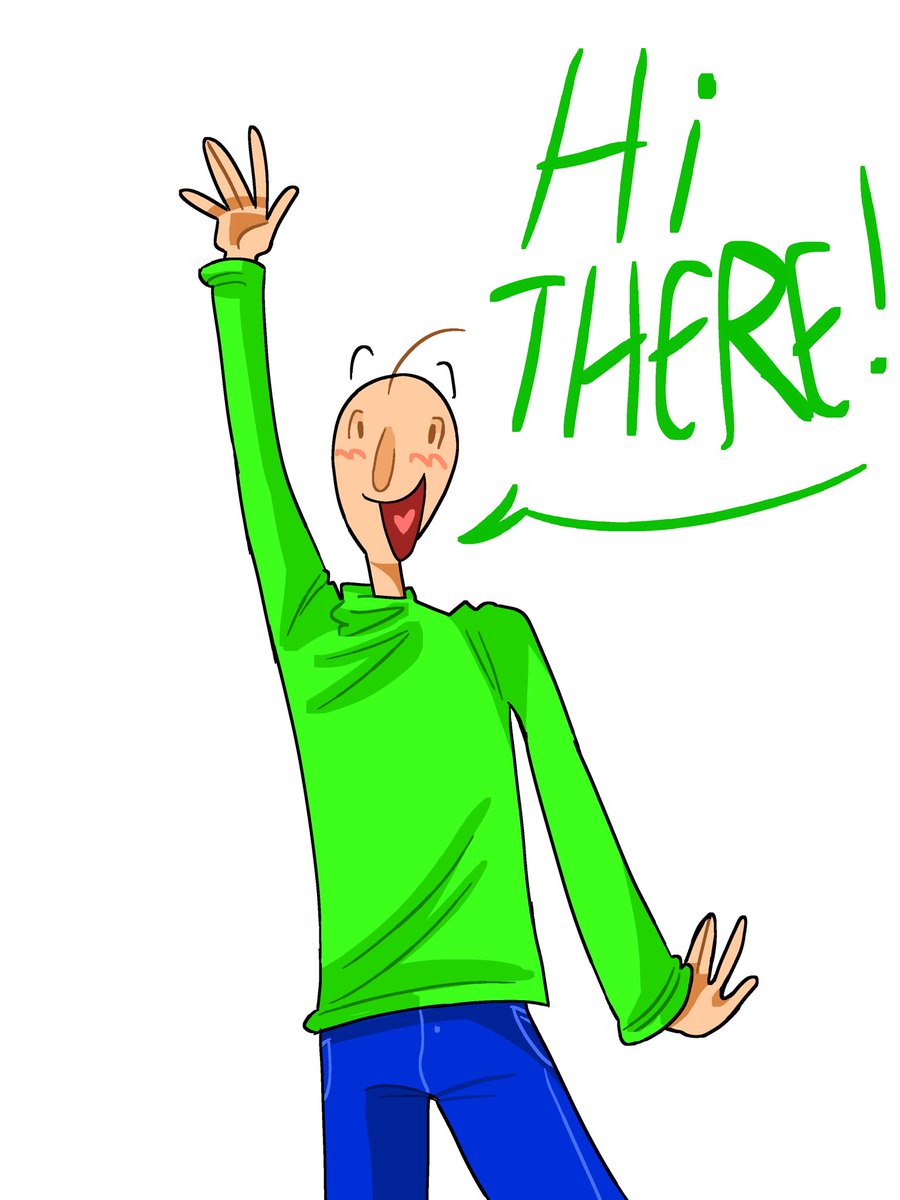 plasticspoonzz's tweet image. skipping day 12 bc idk any good au’s……… DAY 13!! BALDI!!! #BaldisBasics #BaldisBasicsplus