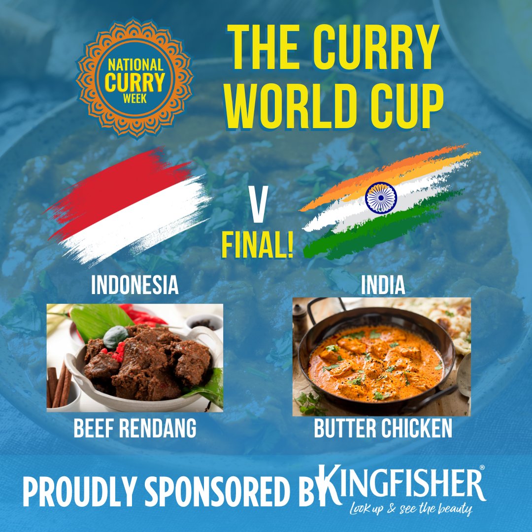 🏆🍛 Curry World Cup: The Finals 🍛🏆

This is it! Two legendary dishes, one ultimate title. 🌍🔥 In the final round of the Curry World Cup, it’s Indonesia’s Beef Rendang 🇮🇩 vs. India’s Butter Chicken 🇮🇳 in a showdown of rich flavours and culinary mastery.