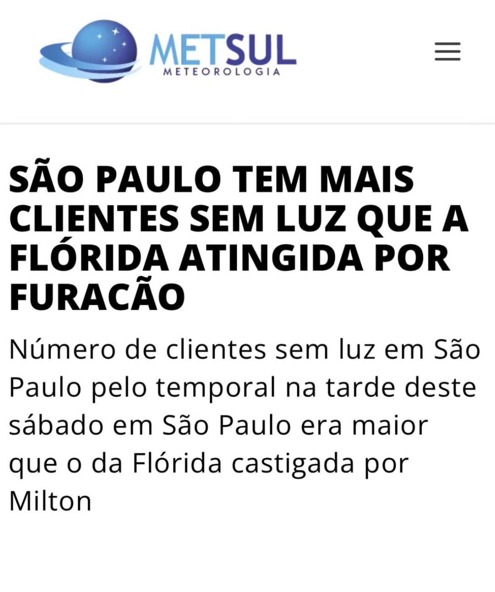 São Paulo tem mais casas sem energia elétrica do que a Flórida depois de um furacão de categoria 3!

A capital paulista chegou a ter mais de 2,1M de pessoas sem luz, e agora são cerca de 1,5M. 

Falta de planejamento e gestão da ENEL e da prefeitura. 
É INADMISSÍVEL! 

#apagaoSP