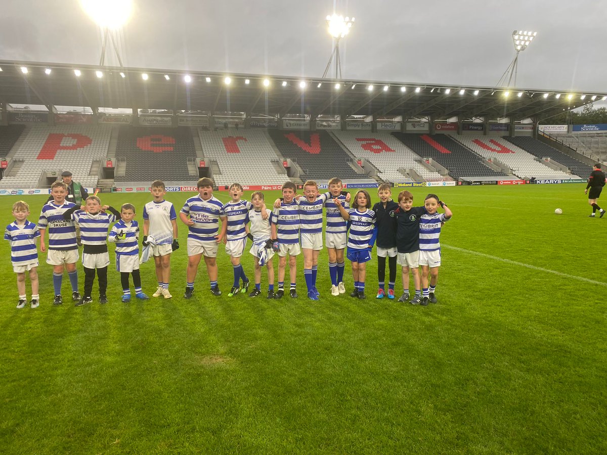 The Castlehaven u8s/10s in action today at half time. 
Future Haven stars