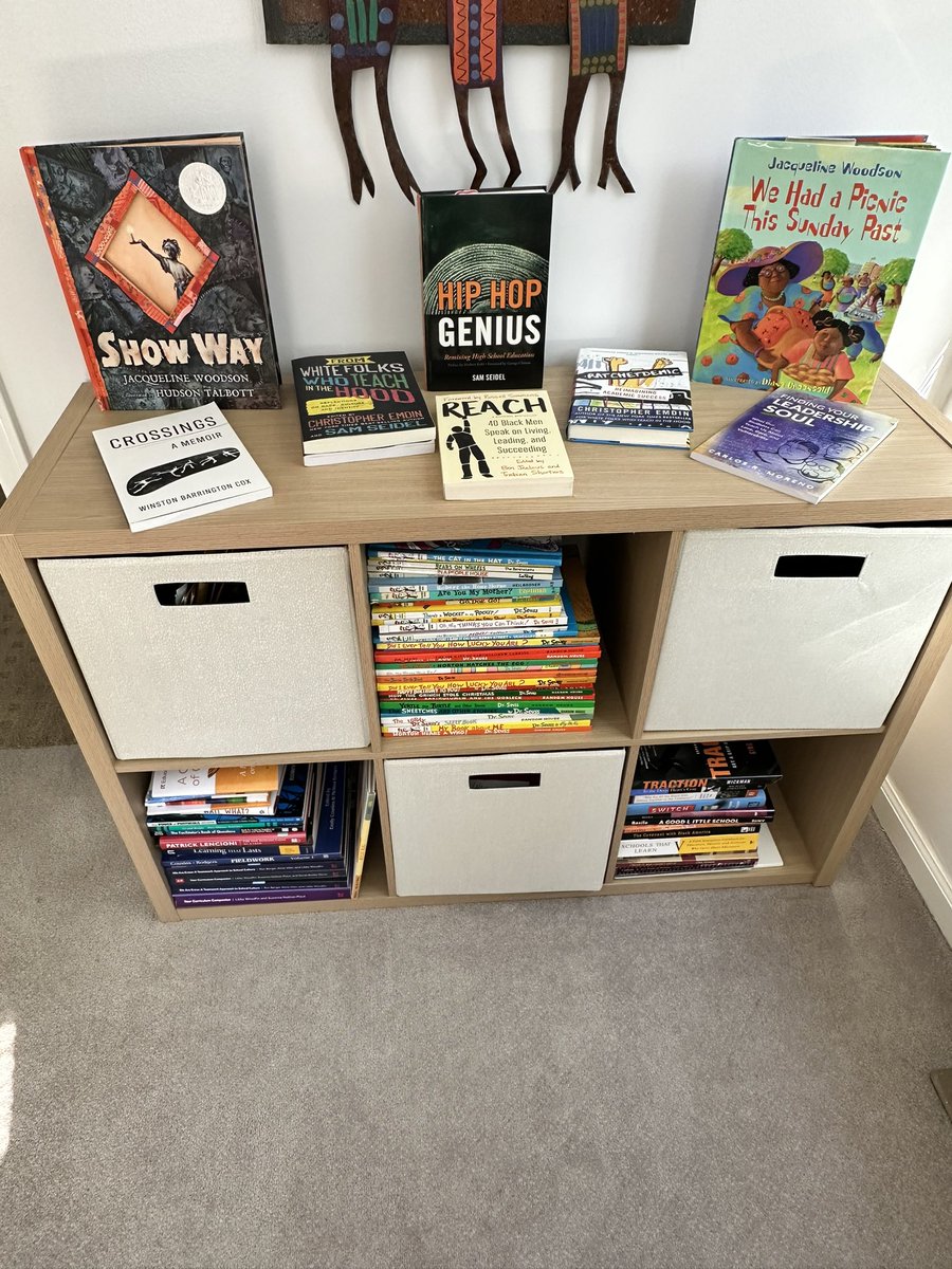 Setting up the new office feels great.
Displaying books written by people you love- priceless.