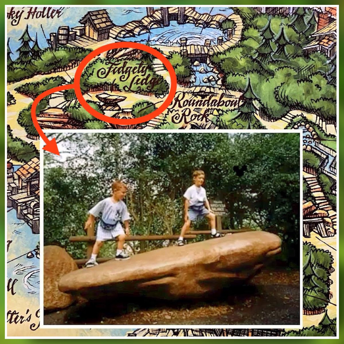 Are kids slowly losing the opportunity to explore at Disney? Everything is so prescribed now. Even before its recently announced closure, Tom Sawyer Island had long ago removed unique (litigious?) elements like the “Fidgety Ledge” teeter totter where kids could burn off energy.