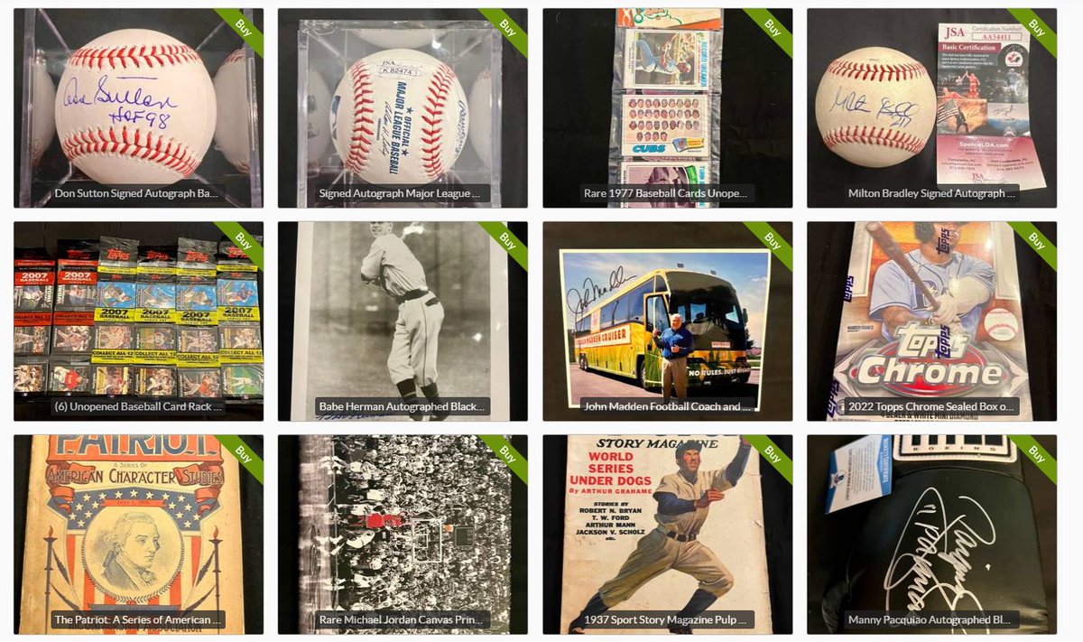 CLector11913's tweet photo. Final Day - our Estate Sale goes into the LIVE auction online starting at 4:00 PM PST - there are tons of Rare and Unique Sports Memorabilia from this Private Seller. Come take a look and get your chance today Link is in our Bio!

#EstateSale #LiveAuction #SportsMemorabilia https://t.co/XErV8qhnu3
