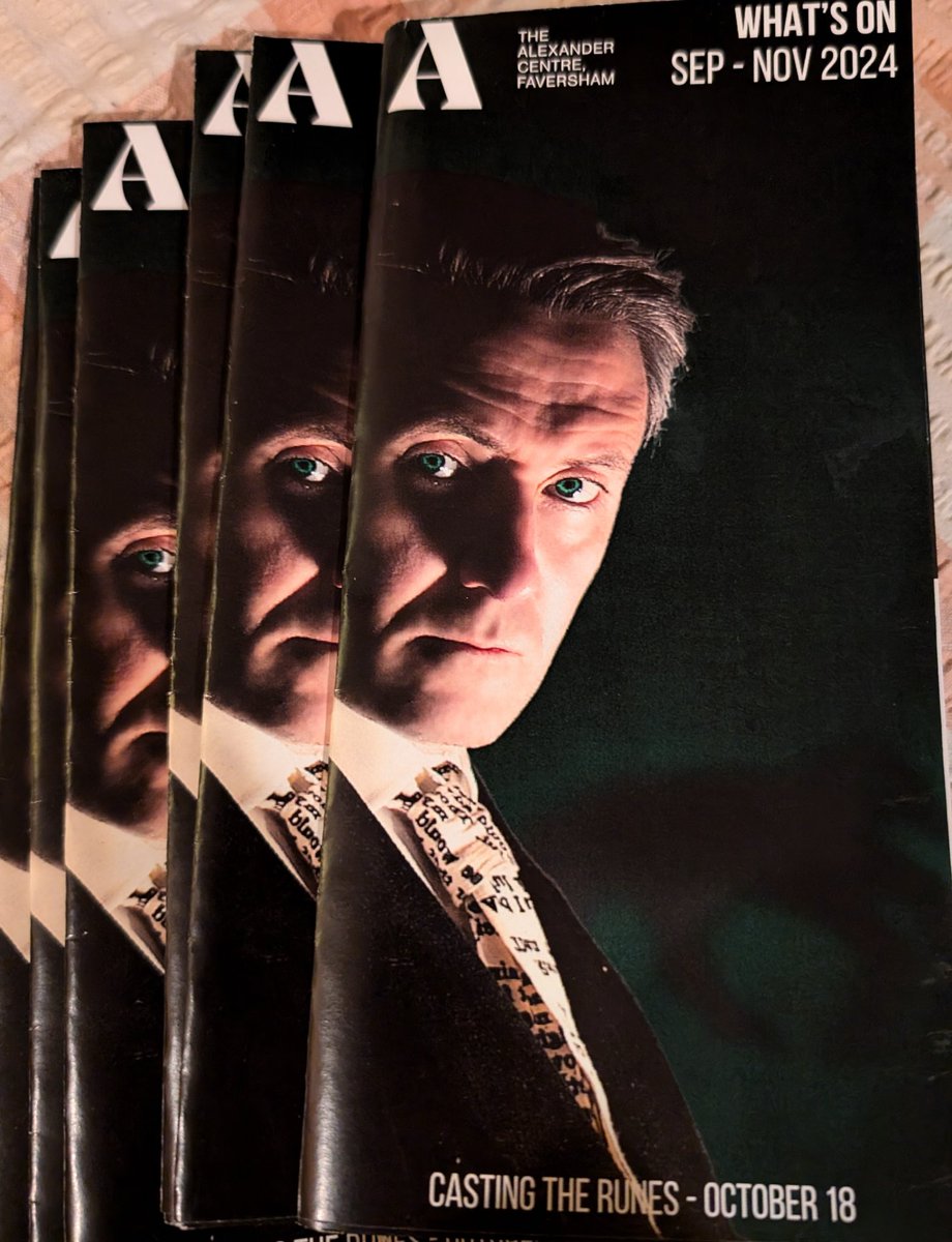 The Alex (@alex_centre) on Twitter photo We don't put any old show on our brochure cover you know... this is <a href="/BoxTaleSoup/">Box Tale Soup</a>'s ⭐️⭐⭐⭐⭐
Show "Casting the Runes"
You deserve the best Faversham 😉
📅 Friday 18 October - 8pm
👉🏻 bit.ly/3Nin1Mw We don't put any old show on our brochure cover you know... this is <a href="/BoxTaleSoup/">Box Tale Soup</a>'s ⭐️⭐⭐⭐⭐
Show "Casting the Runes"
You deserve the best Faversham 😉
📅 Friday 18 October - 8pm
👉🏻 bit.ly/3Nin1Mw