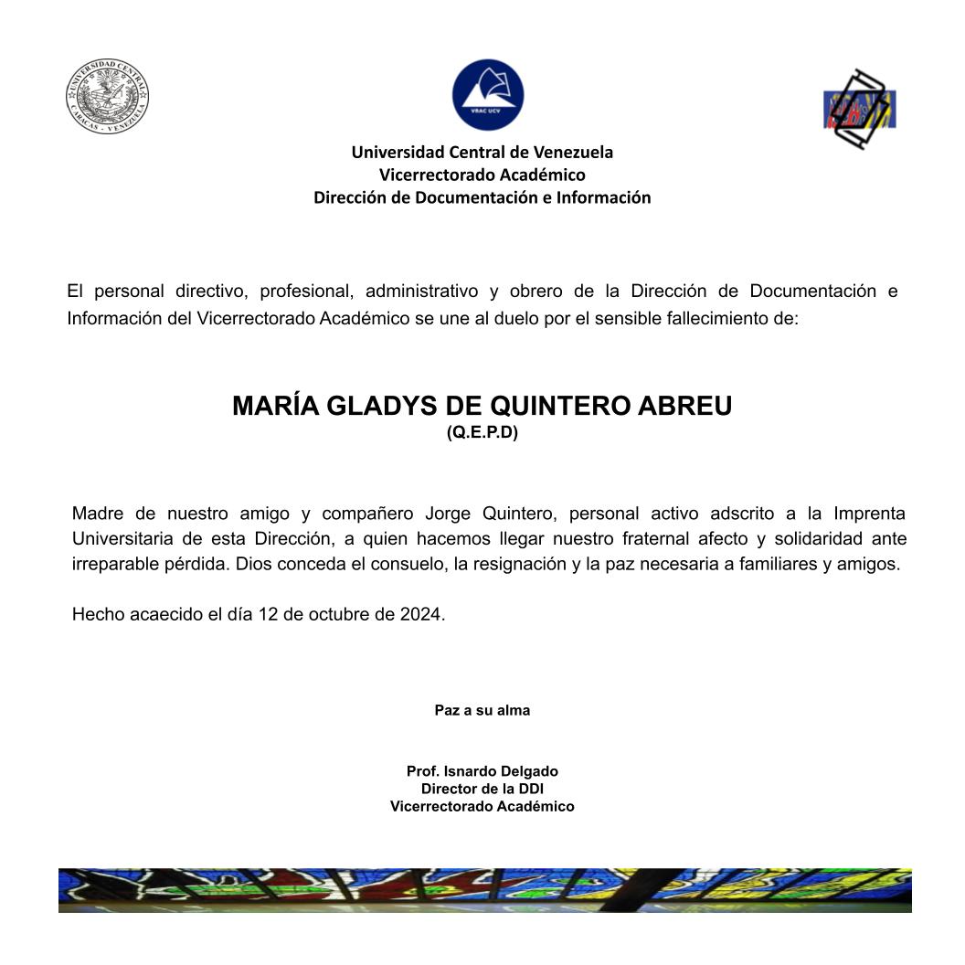 Dirección de Documentación e Información (@bibcentralucv) on Twitter photo 