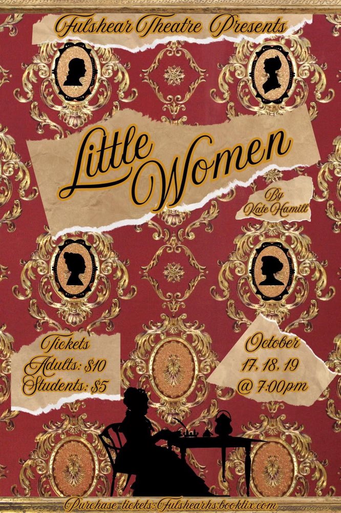 come see Little Women this week!! Thursday (17th), Friday (18th), and Saturday (19th) @7!!!!📝