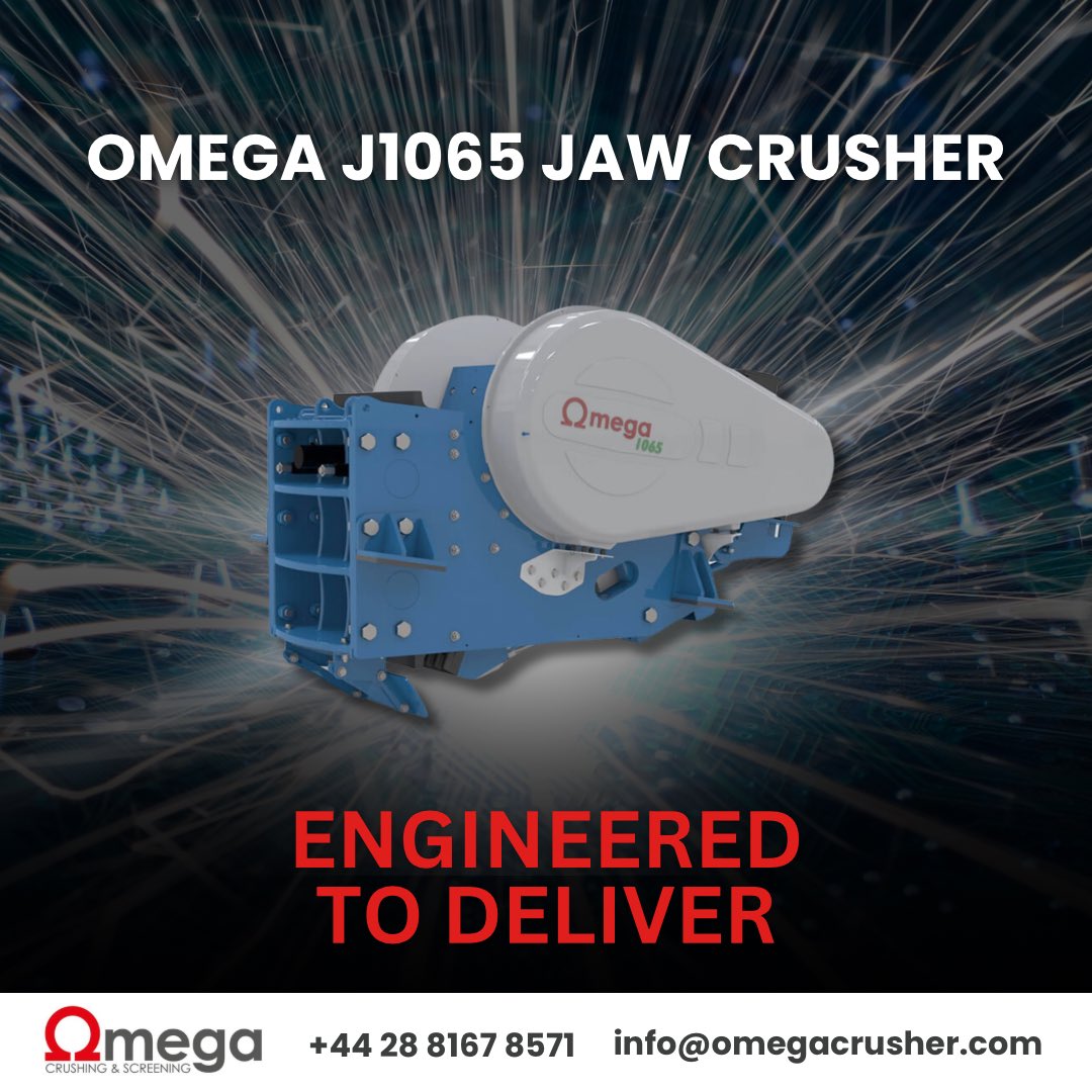 Experience excellence in operation with the Omega J1065 Jaw Crusher! 🚀

Engineered for high productivity and minimal operating costs, Omega jaw crushers excel even in the harshest hard rock applications.

📞 Call: +44 28 8167 8571
📧 Email: info@omegacrusher.com