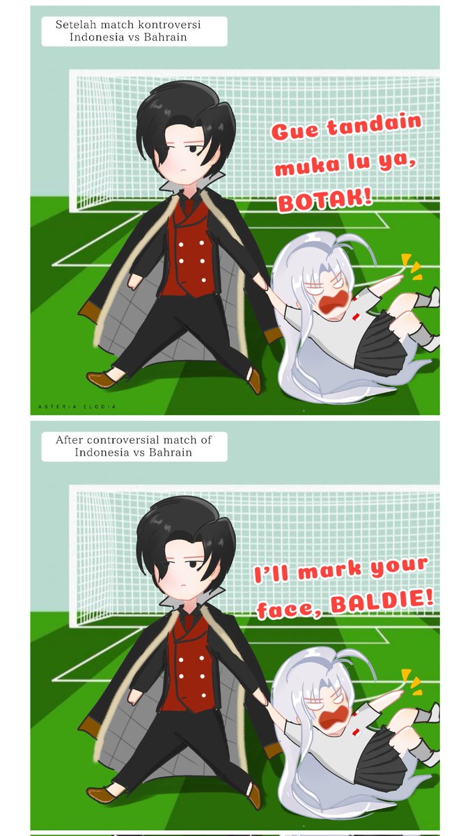 Lately my mood go brrr because of this, since FIFA do nothing to solve it 🙄 #AFCMAFIA #inktober2024 #inktober #October12 #obeyme #obeymelucifer #Bahrain #Indonesia