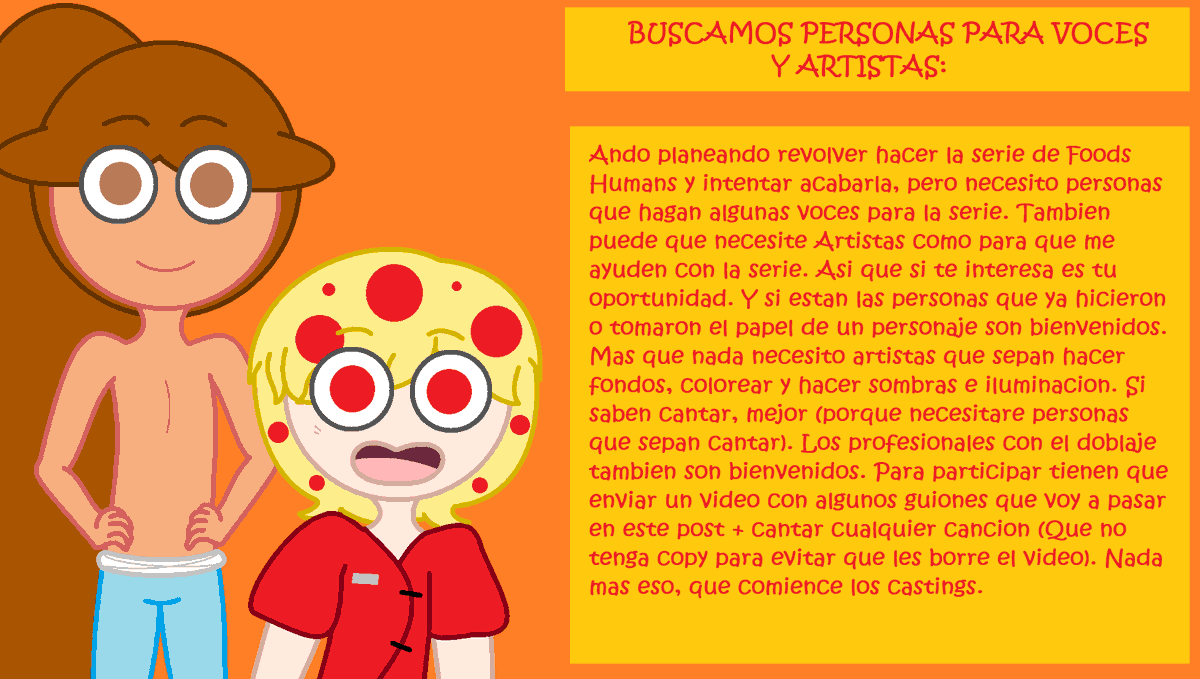 solkaspa's tweet image. ⚠️SE BUSCA VOCES PARA PERSONAJES Y ARTISTAS⚠️

Llevo planeando esto durante semanas, así que cualquier cosa, cualquier duda me lo dicen, así que suerte los que puedan participar.