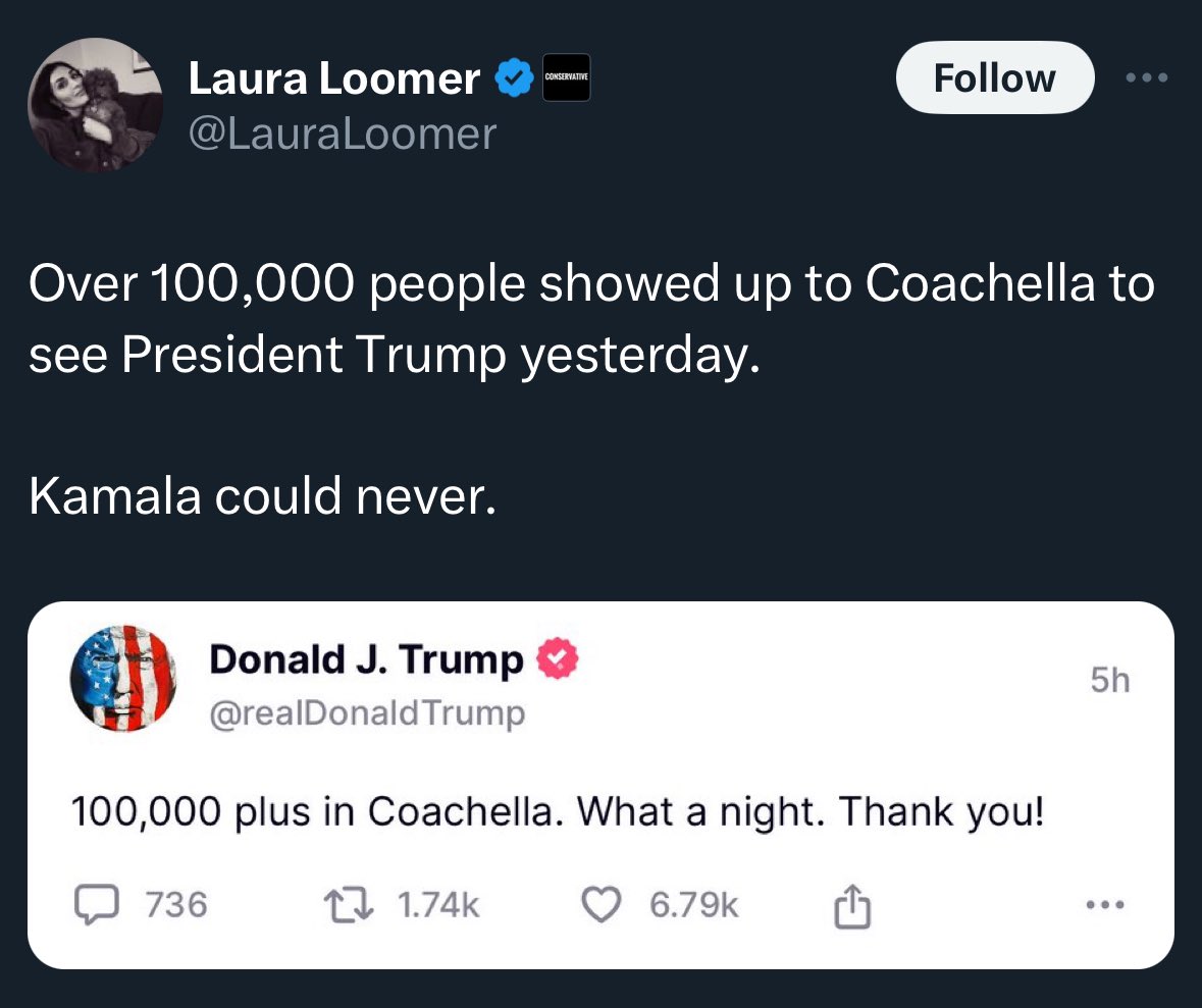 🤣 100K….bro 100K don’t even go to the actual Coachella festival