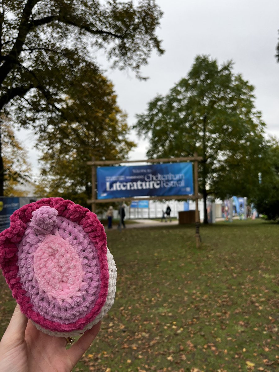 vkinkaid11's tweet photo. ✨The crochet vulva is back✨
(I mean it never left) but today I took the crochet vulva with me to the @cheltfestivals today to chair a very exciting panel called “Should I stop taking the pill” as part of the Voicebox programme! 👏
#Womenshealth #SpeakingEvent #KnowYourAnatom https://t.co/r1CRZQzYdx