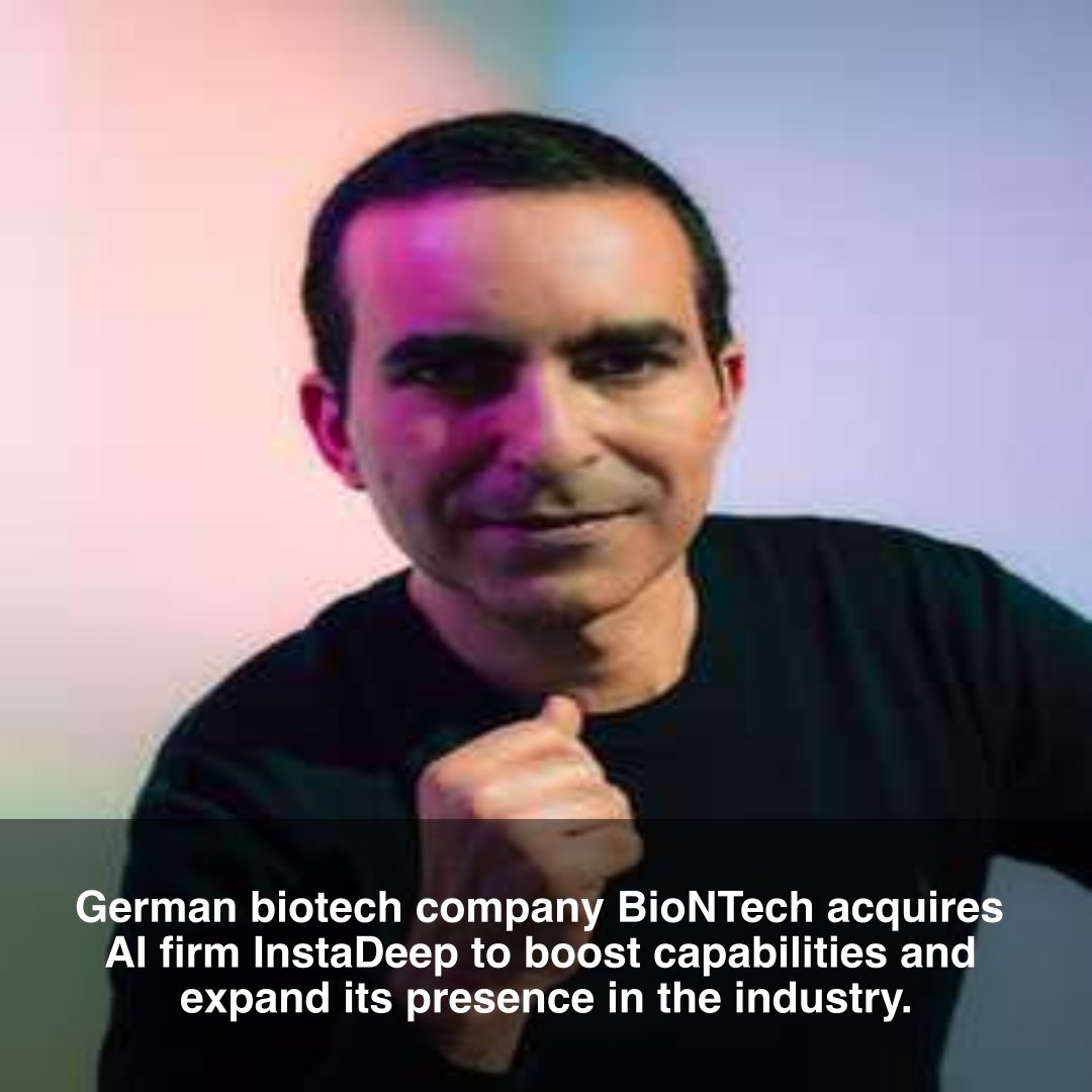 contentbuffer's tweet image. German biotech company BioNTech acquires AI firm InstaDeep to boost capabilities and expand its presence in the industry. #bioech #instadeep #ai

contentbuffer.com/issues/detail/…