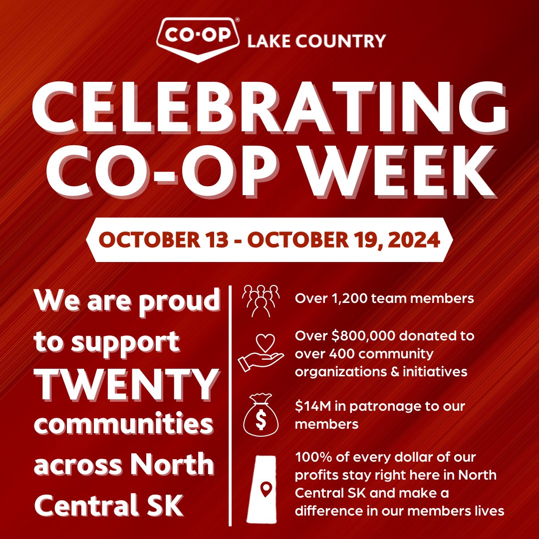 We are excited to #CelebrateCoopWeek and reflect on the positive impact’s cooperatives have in our communities.  Cooperatives provide essential goods and services, foster economic growth, create job opportunities, and promote social responsibility.