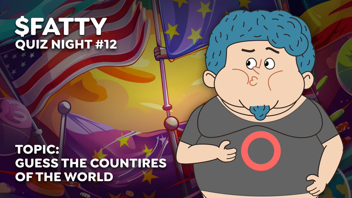 fatty_io's tweet photo. 🍩 QUIZ NIGHT #12 🍩 

▫️ Quiz Start: 14th October at 19:00 UTC
▫️ Prize: TOP10 will receive a role + TOP100 place will receive XP on Zealy

Game Rules:

About 10 minutes before the #quiz starts (18:50 UTC), a link to enter the quiz (waiting room) will be sent in the gaming-area room on our discord. Simply enter your Discord nickname to pair winners correctly. Then wait until 19:00 UTC for the quiz to begin.

🔗: https://t.co/Usw9RPF4bo

Quiz Topic: Guess the Countries of the World
Number of Questions: 20
Number of Choices: usually 4 (1 correct answer)
Time Limit: usually 20 seconds per answer 
Scoring: Each correct answer = 0-100 points (depending on the speed of the correct answer)
Interim Results: Displayed after each question for about 5 seconds, followed by the next question
Platforms: PC, mobile phone (on mobile phones, each answer must be confirmed)
Note: Don't forget to make a screenshot of the results to claim a role or XP on Zealy

Additional Information: If the quiz moderator Chelsea84  | https://t.co/88nbxx9eDr encounters an unexpected issue during the quiz (e.g., internet outage, "blue screen of death," etc.), please wait in the quiz. We will continue after recovery (if the outage is prolonged, we will resume at a later agreed time as announced on #Discord). If you experience an outage during the quiz, you can rejoin at any time via the link, but you will miss the questions that have already passed.

#Airdrop #CryptoPrizes #Community #Web3
