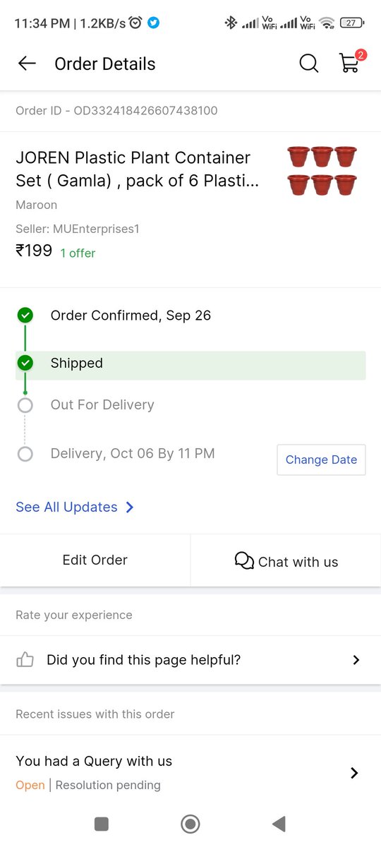 SyedAfridim's tweet photo. @Flipkart Product delivery bhi nehi karte aur cancel bhi karne nehi dete , cheater https://t.co/BPnJ3yVWUf