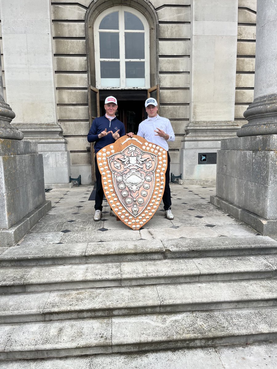 Fantastic win for Oscar &amp; Monty in the London Foursomes at Moorpark, representing Walton Heath. After 3days of knockout competition, they won the final 3&amp;2 shooting a stunning 6 under !!