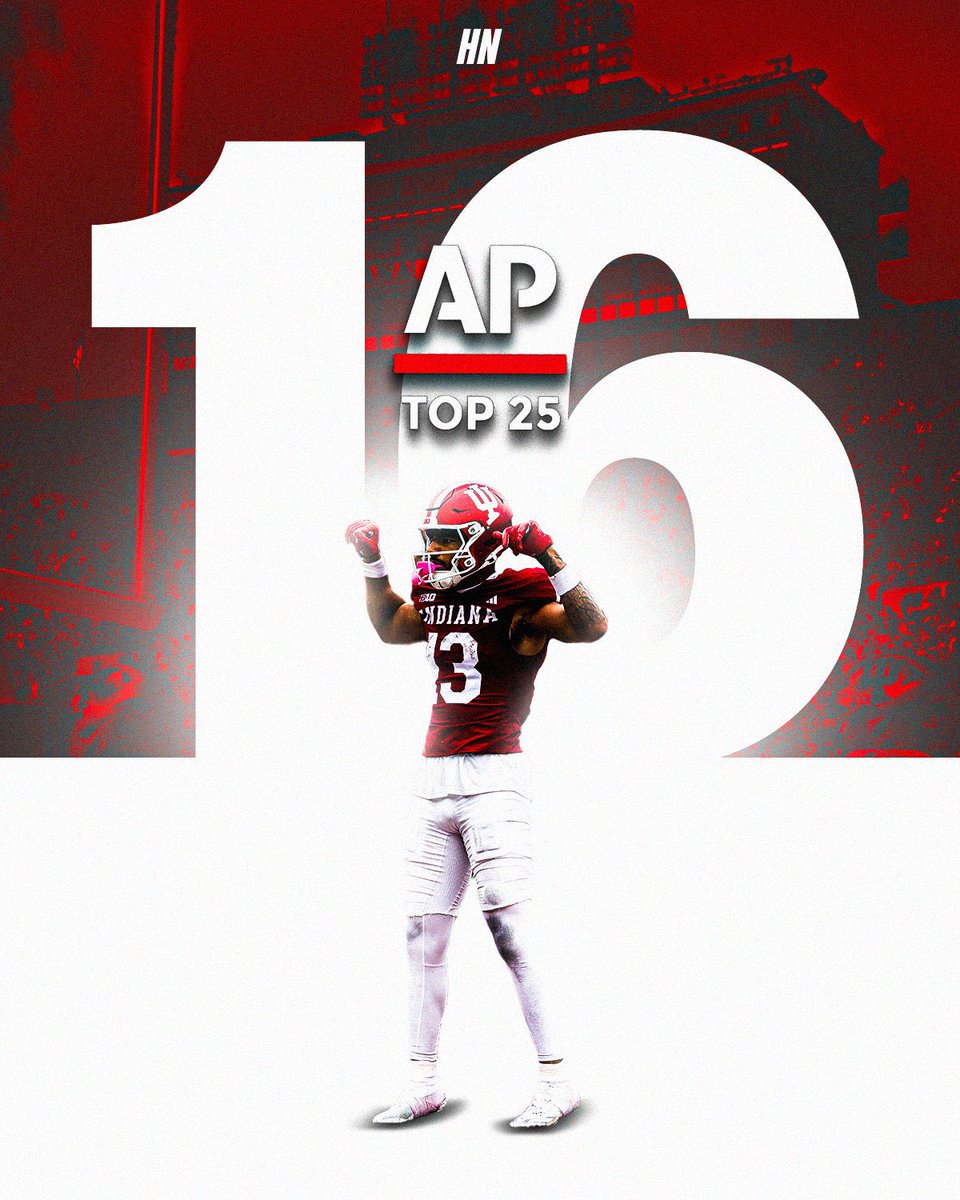 Moved up 2 spots during the bye week 📈 #iufb