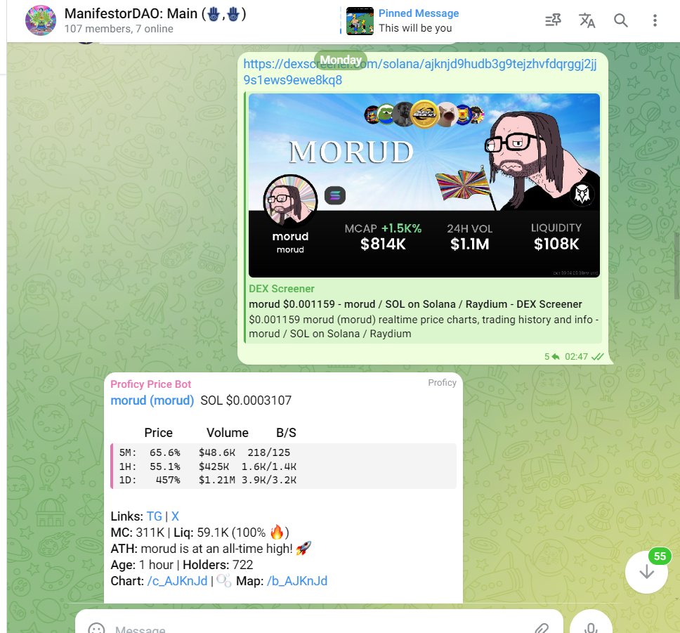 AgentPrinceps's tweet image. Up almost 6 figures in one week on $morud 

300K -&amp;gt; 16M Marketcap.

God is Great.

This is how we do it. 

Follow this twitter for more. 

Retar Dio.
