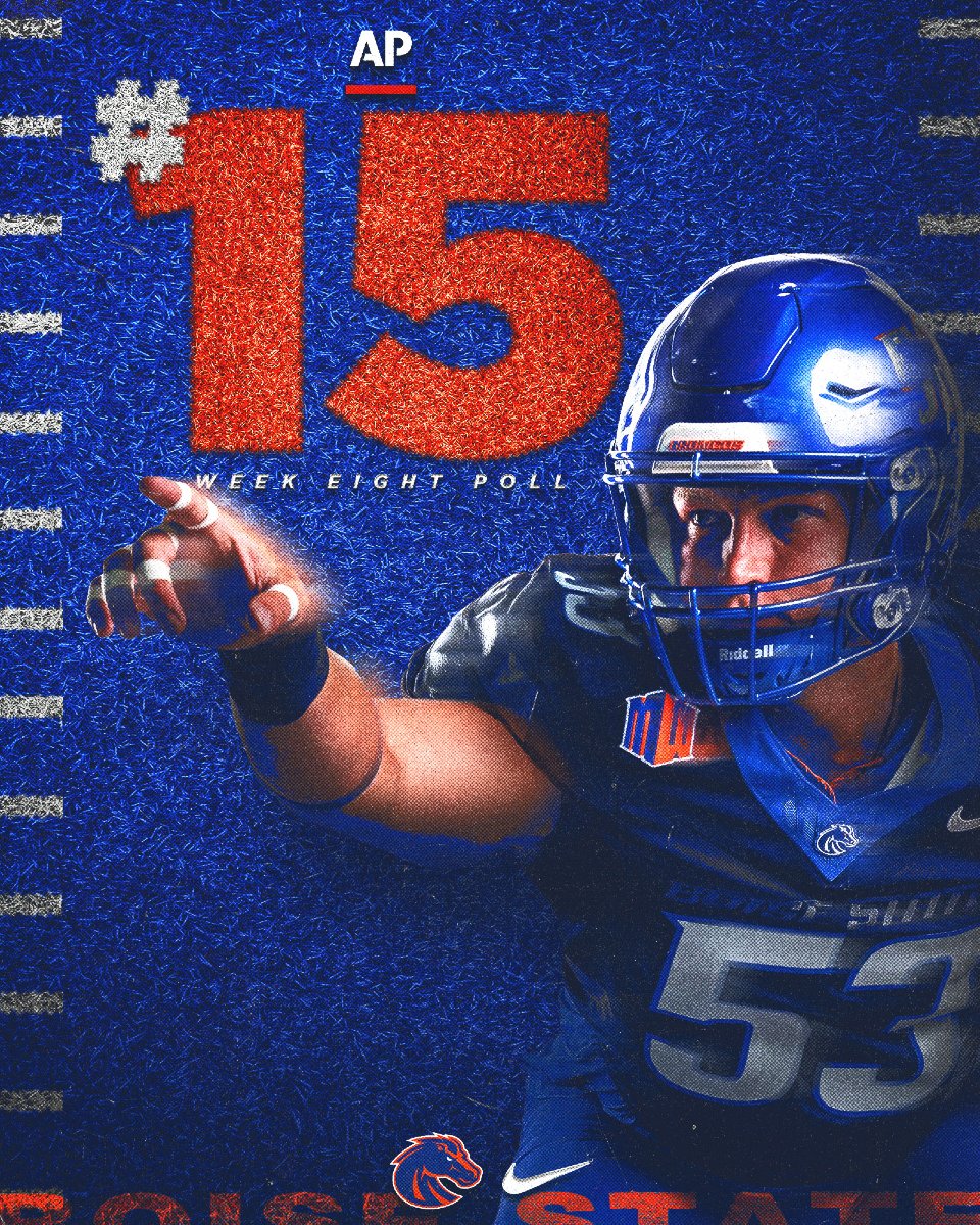 Your 𝗡𝗼. 𝟭𝟱 Boise State Broncos 📈

📰 boi.st/484kpeW 

#BleedBlue | #BuiltDifferent