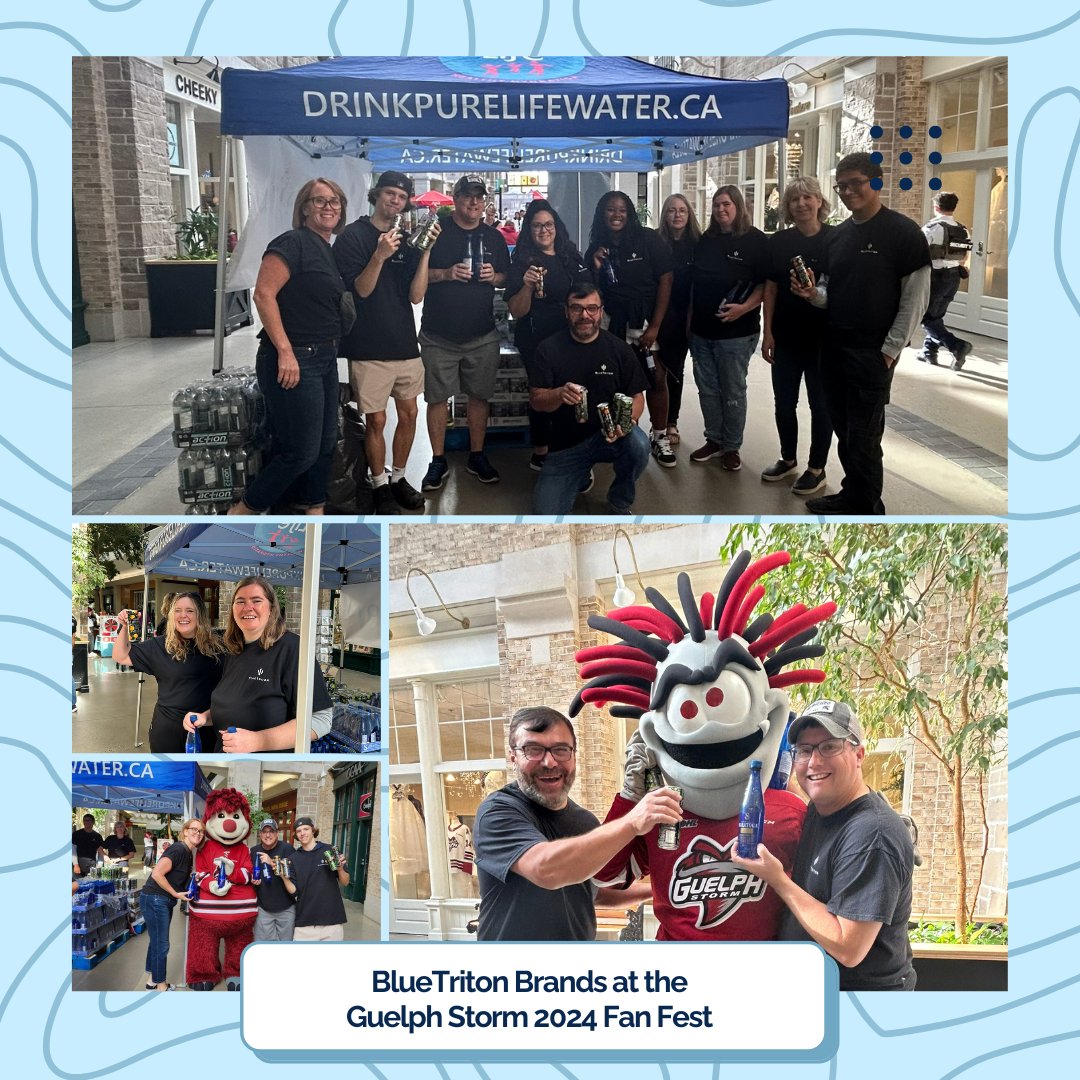 This season, BlueTriton Brands Canada is thrilled to sponsor <a href="/storm_city/">Guelph Storm</a>! We kicked off the excitement at the 2024-25 Fan Fest, keeping fans refreshed and energized with our locally sourced beverages. Here’s to a season full of community spirit and Storm pride! 🏒💙