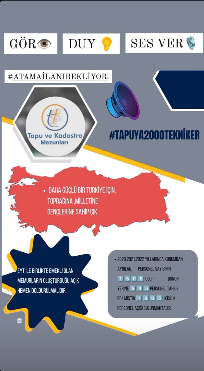 TAPU VE KADASTRO ATAMA BEKLİYOR!!!